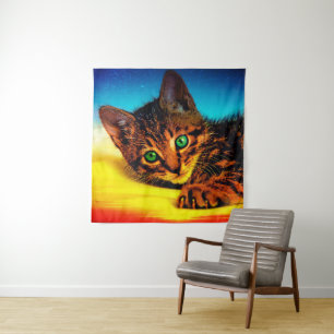 Kitten Tapestry