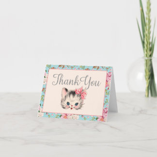 Kitten Thank You Card