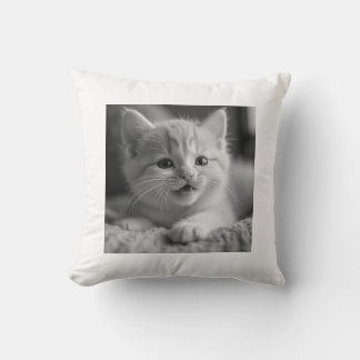 Kitten Throw Pillow