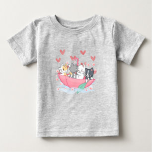 Kitten Umbrella Baby T-Shirt
