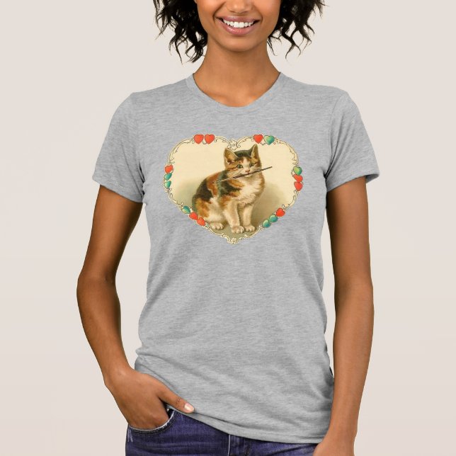 Kitten Valentine T-Shirt (Front)
