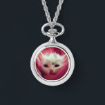 Kitten Watch Necklace<br><div class="desc">For the pet lover ... .Kitten Watch Necklace</div>