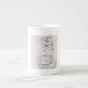 Kitten Watercolor by Karen Poppy - Mug