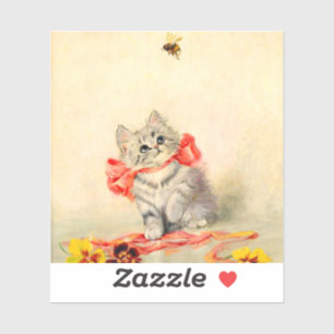 Kitten with a Red Ribbon