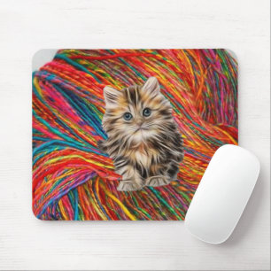 Kitten Yarn  Mouse Pad! Mouse Pad