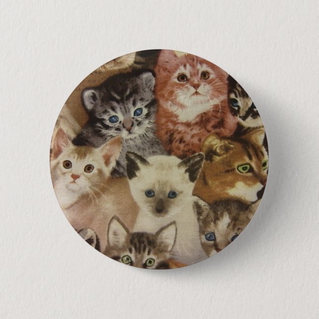 Kittens 2 Inch Round Button (Front)