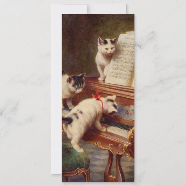 Kittens and Piano Invitation (Front)