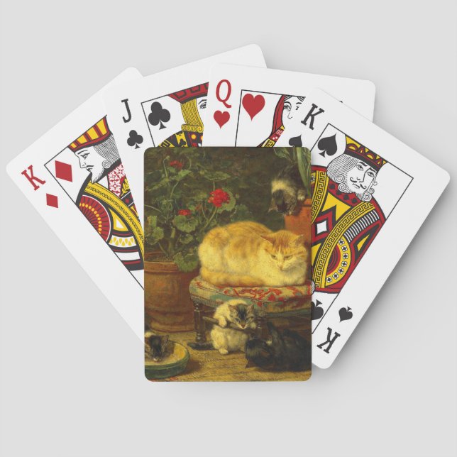 Kittens at Play Playing Cards (Back)