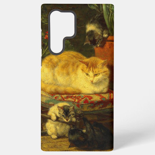 Kittens at Play Samsung Galaxy S22 Ultra Case (Back)