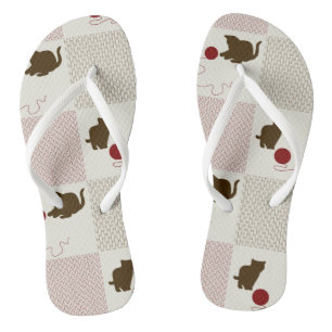 Kittens Backgrounds Flip Flops