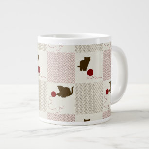 Kittens Backgrounds Large Coffee Mug