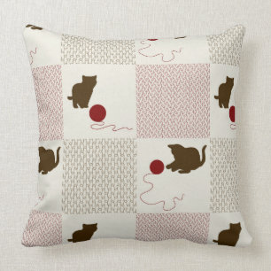 Kittens Backgrounds Throw Pillow