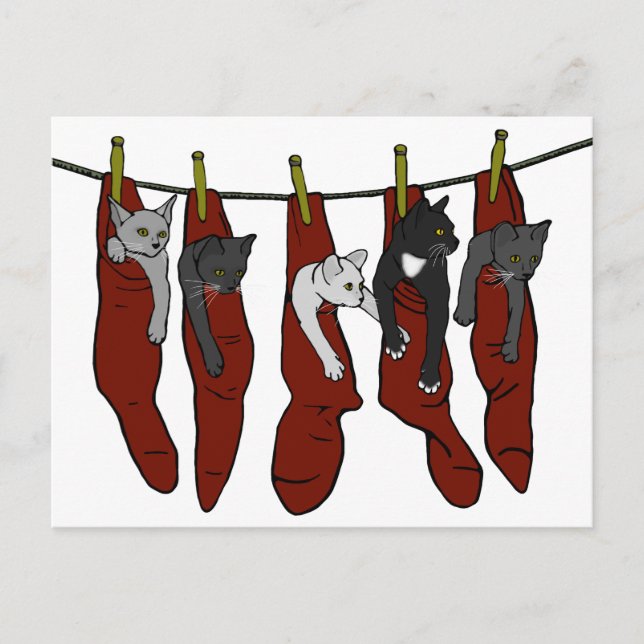 Kittens de Noël | Carte postale Chatons de Nöel (Devant)