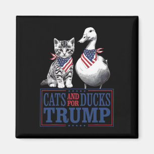 Kittens For Trump 2024 Cats And Ducks For Trump Va Magnet