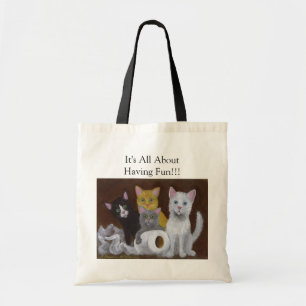 Kittens Having Fun Tote Bag