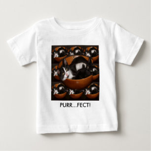Kittens in a Bowl with Pattern Baby T-Shirt