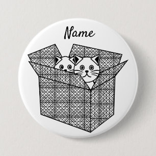 Kittens in a Box Thunder_Cove 3 Inch Round Button