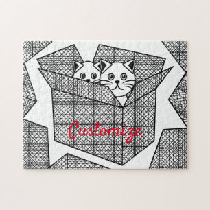 Kittens in a Box Thunder_Cove Jigsaw Puzzle