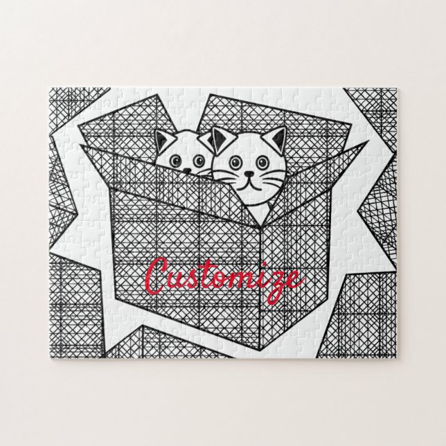 Kittens in a Box Thunder_Cove Jigsaw Puzzle (Horizontal)