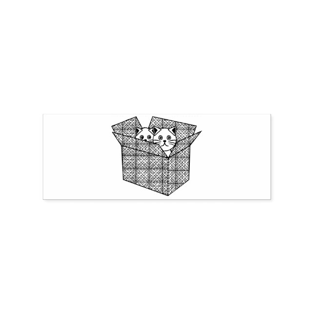 Kittens in a Box Thunder_Cove Rubber Stamp (Imprint)