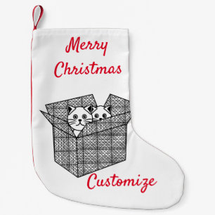 Kittens in a Box Thunder_Cove  Small Christmas Stocking