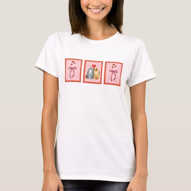 Kittens in love T-Shirt (Front)