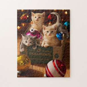 Kittens in Ornament Box Jigsaw Puzzle