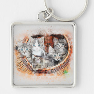 Kittens Keychain