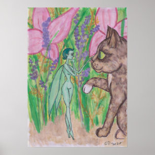 Kitten's New Friend Poster