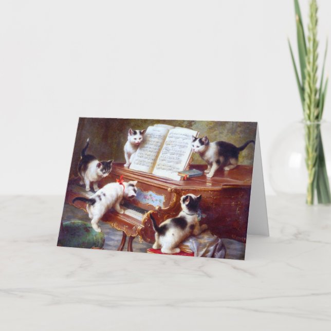 Kittens on the Keys Card (Front)