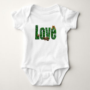Kittens On The Word Love, Baby Bodysuit