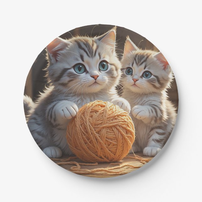 Kittens Paper Plate (Front)