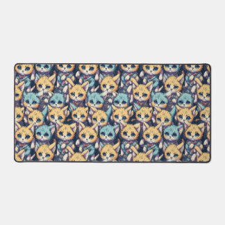 Kittens  pattern desk mat