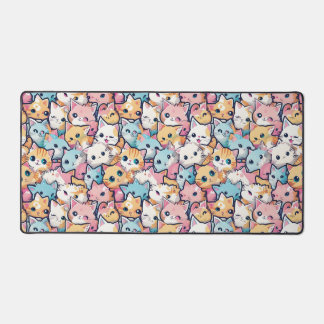 Kittens  pattern desk mat