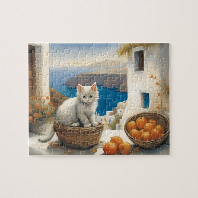 Kitten's Seaside Retreat Jigsaw Puzzle (Horizontal)