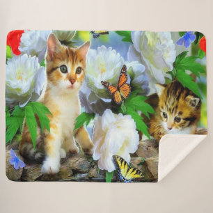 Kittens Sherpa Blanket