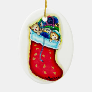 Kittens' Stocking Ornament
