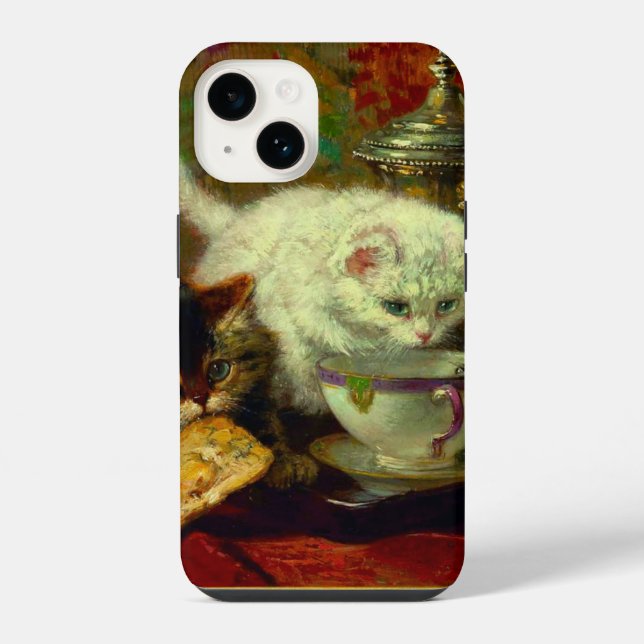 Kittens Tea Party iPhone Case (Back)