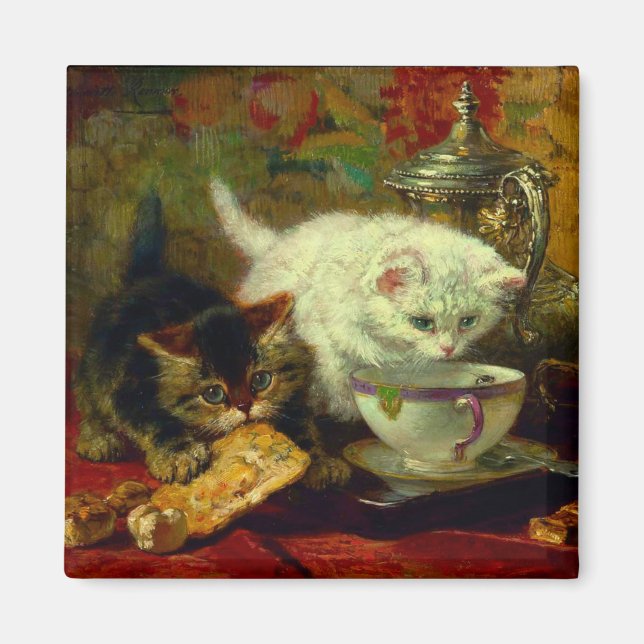 Kittens Tea Party Magnet (Front)