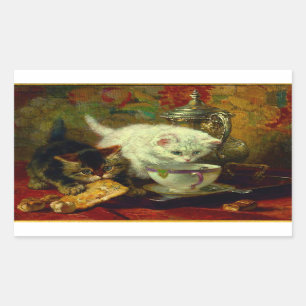 Kittens Tea Party Sticker