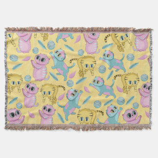 Kittens Throw Blanket