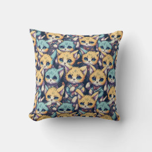 Kittens Throw Pillow