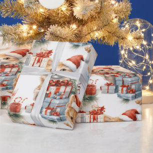 Kittens unwrap Christmas presents! Wrapping Paper