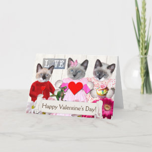 Kittens Valentine's Day Greeting Card