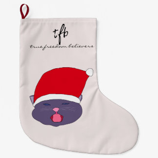#KittensAgainstAISlop II Large Christmas Stocking