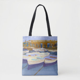 KITTERY POINT MAINE BOAT DOCKS TOTE BAG
