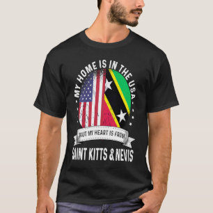 Kittian Nevisian American Patriot Grown Home USA F T-Shirt