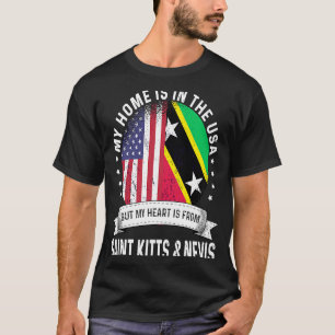 Kittian Nevisian American Patriot Grown Home USA F T-Shirt