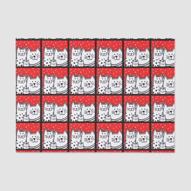 Kitties In Red Tissue Paper (Front)