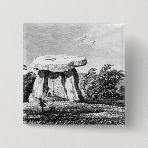Kitts Cotty House 2 Inch Square Button